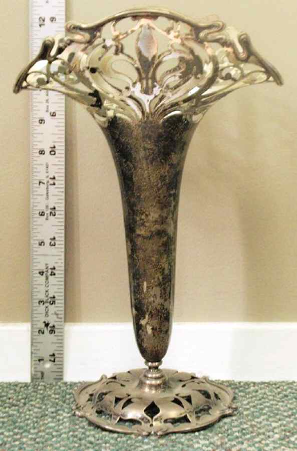 2032 (Sterling, Hollowware) 12" Vase by Frank Smith-1