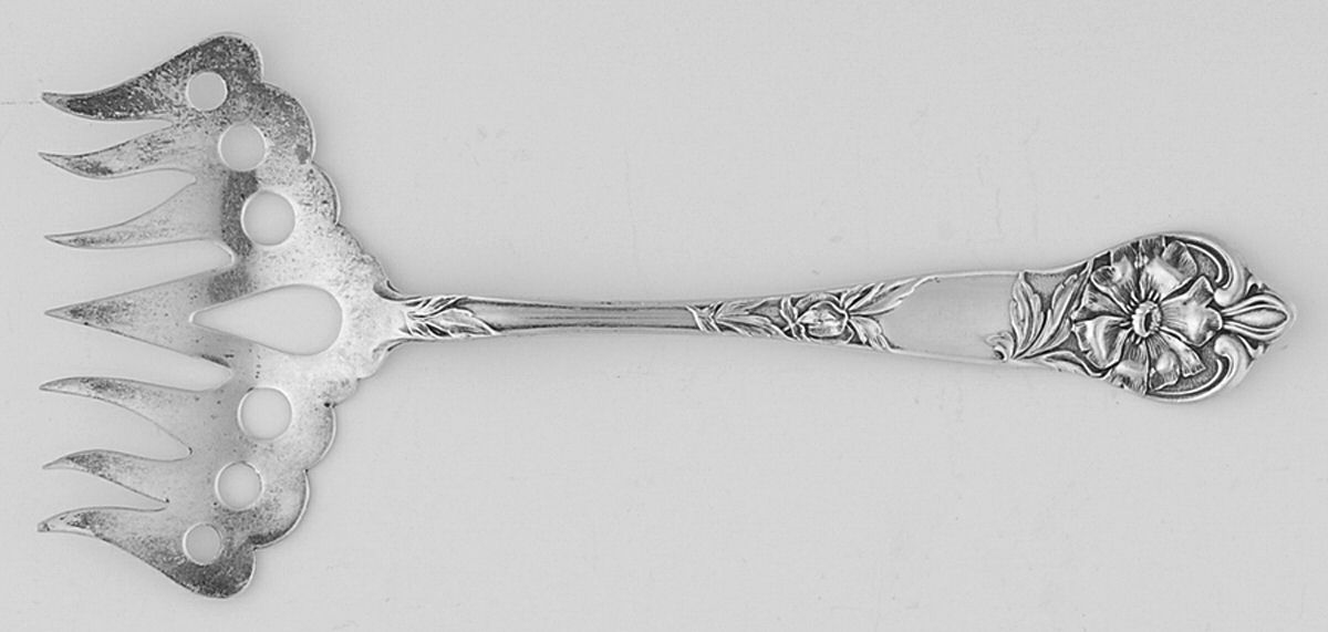 FSG6 (Sterling) Large Solid Tined Sardine Serving Fork by F S Gilbert-1