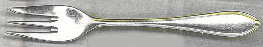 Valencia Gold (Stainless) Individual Salad Fork by Furst Furosil-1