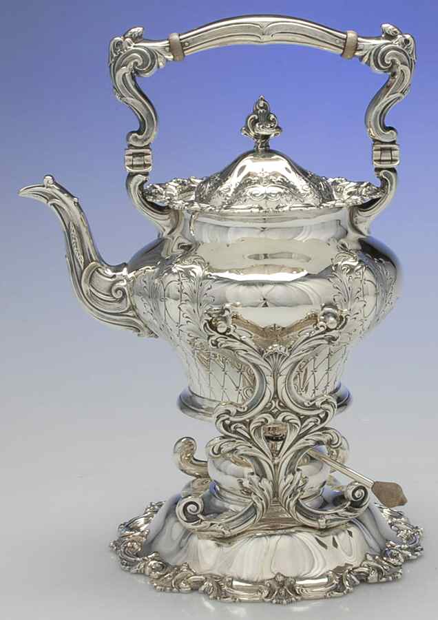 2830 (Sterling, Hollowware) Kettle, Stand & Burner by Frank Smith-1