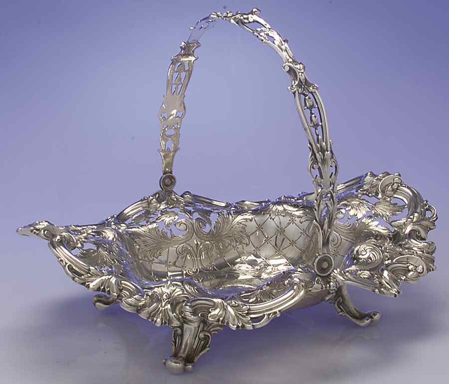 2830 (Sterling, Hollowware) Footed Basket by Frank Smith-1