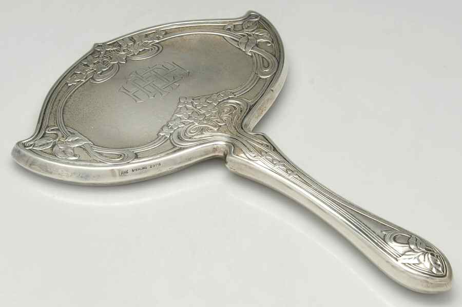 2978 (Sterling, Hollowware) Mirror with Handle by Foster & Bailey-1