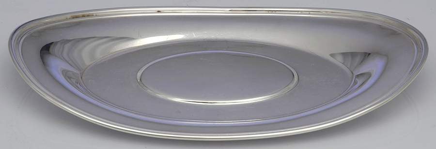 1002 (Sterling, Hollowware) Underplate for Sterling Gravy Boat by Fisher Silversmiths-1