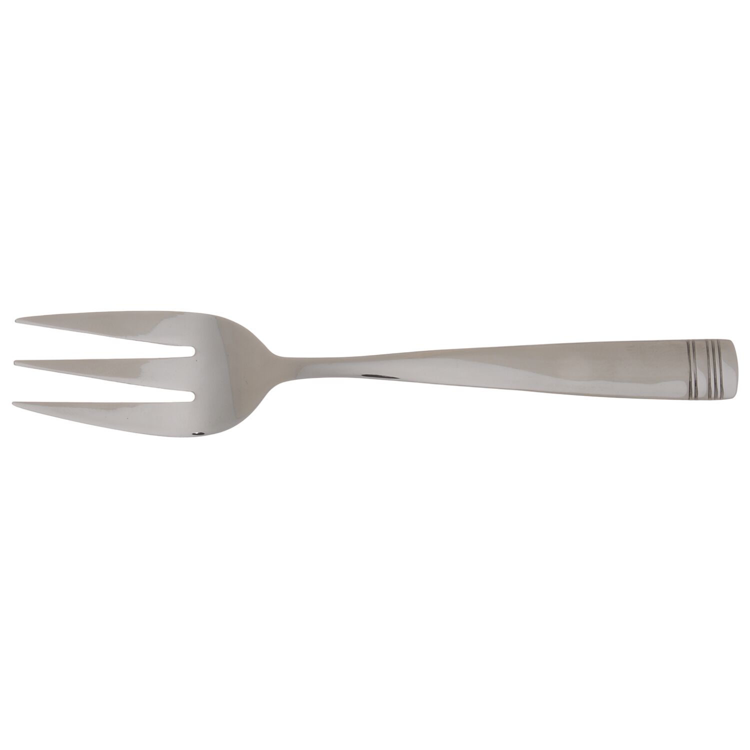 Coriander Mirror (Stainless) Medium Solid Cold Meat Serving Fork by Farberware-1