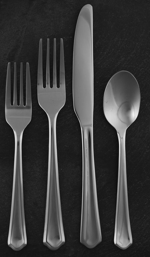 Barberry Mirror (Stainless) 4 Piece Place Setting by Farberware-1