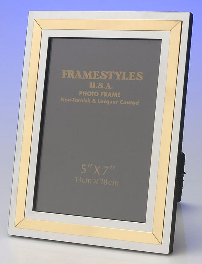Picture Frames (Hollowware, Other) Frame-Holds 5" X 7" Picture by Framestyles USA-1