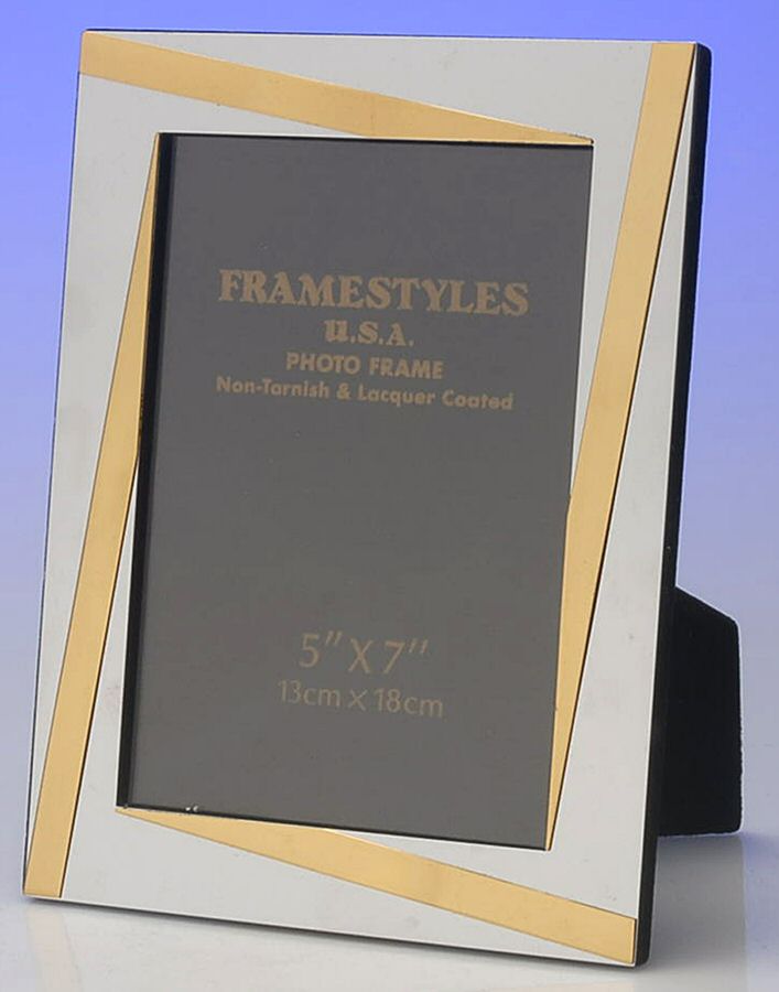 Picture Frames (Hollowware, Other) Frame-Holds 5" X 7" Picture by Framestyles USA-1