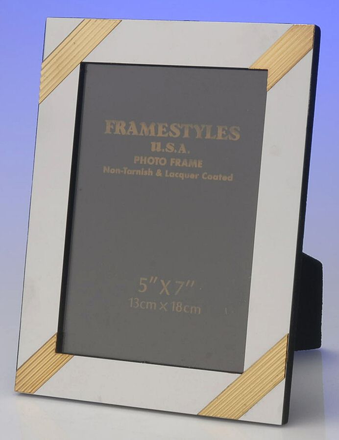 Picture Frames (Hollowware, Other) Frame-Holds 5" X 7" Picture by Framestyles USA-1