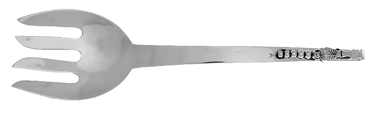 FMZ1 (Sterling) Solid Salad Serving Fork by F. Ramirez-1