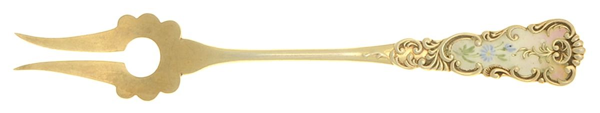 FES18 (Sterling) Enameled Lemon Fork by Fessenden-1
