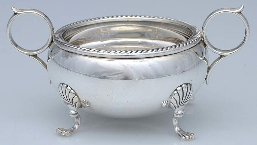 410 (Sterling, Hollowware) Open Sugar Bowl by Fisher Silversmiths-1