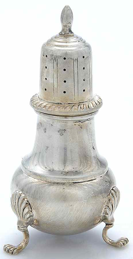 410 (Sterling, Hollowware) Salt Shaker by Fisher Silversmiths-1