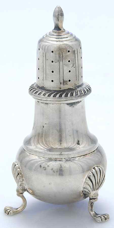 410 (Sterling, Hollowware) Pepper Shaker by Fisher Silversmiths-1