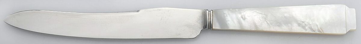 Pearl Handle Flatware 2 Individual Fruit Knife with Stainless Blade by Frank Cobb-1
