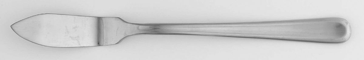 Rosemary (Stainless, Round Tip) Flat Handle Master Butter Knife by Food Network-1