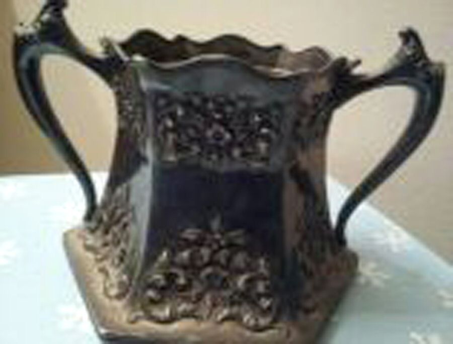 242 (Silverplate, Hollowware) Sugar Bowl No Lid by Forbes-1
