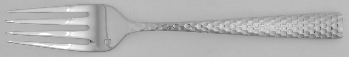Lucca Faceted (Stainless) Medium Solid Cold Meat Serving Fork by Fortessa-1