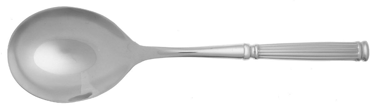 Doria (Stainless) Casserole Spoon with Smooth Stainless Bowl HC by Fortessa-1