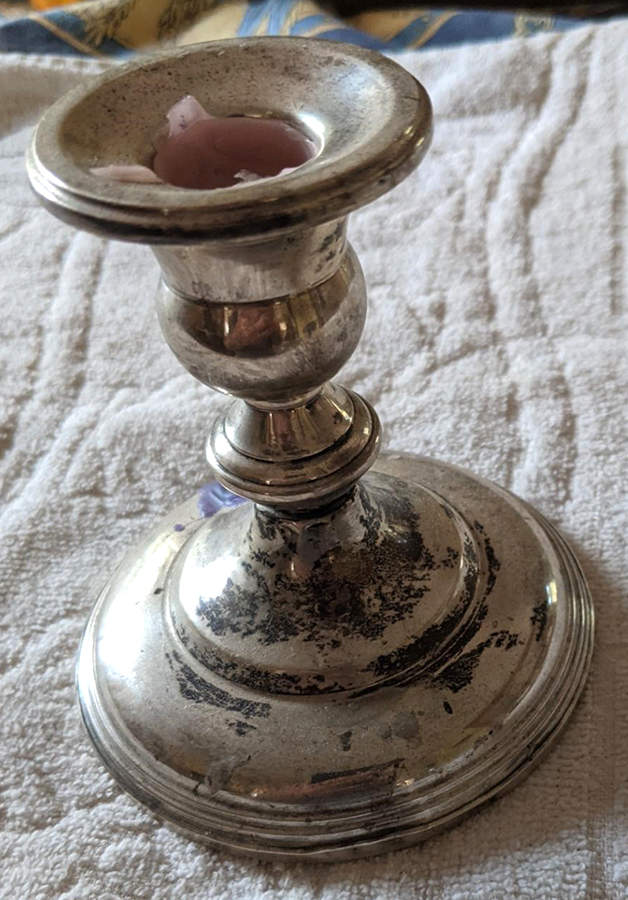 2050 (Sterling, Hollowware) Weighted Candleholder by Frank Whiting-1