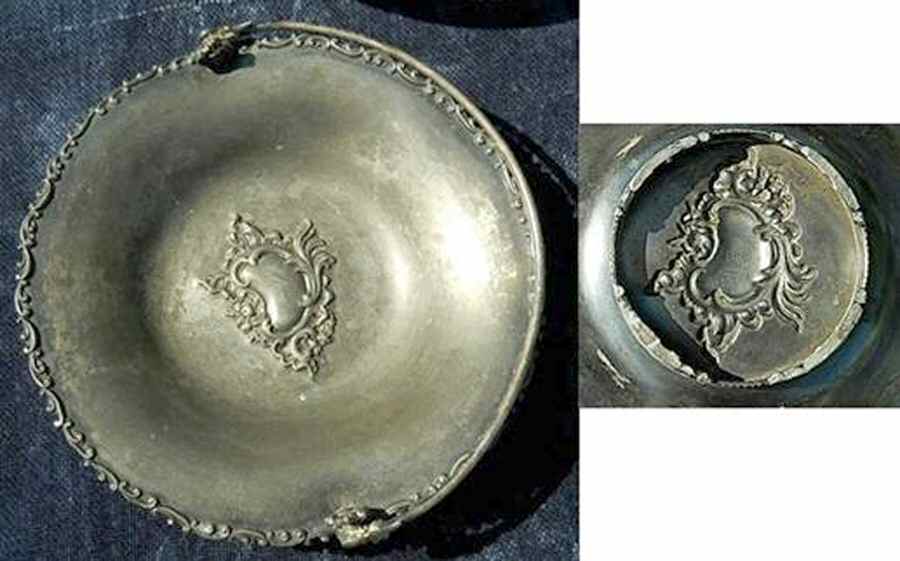 217 (Silverplate, Hollowware) 9" Wedding Basket by Forbes-1