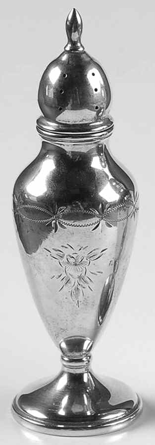 403 (Sterling, Hollowware) Pepper Shaker by Fisher Silversmiths-1