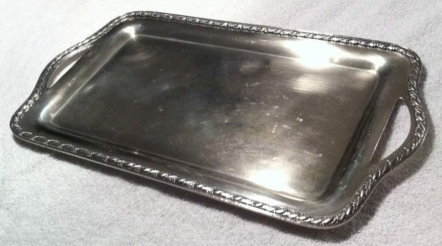 Acanthus (Silverplate, Hollowware) 17" Waiter Tray by Forbes-1