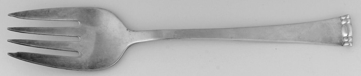 FTU34 (Silverplate) Solid Serving Fork by Fortunoff-1