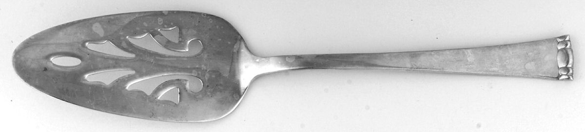FTU34 (Silverplate) Solid Pierced Pie Server by Fortunoff-1