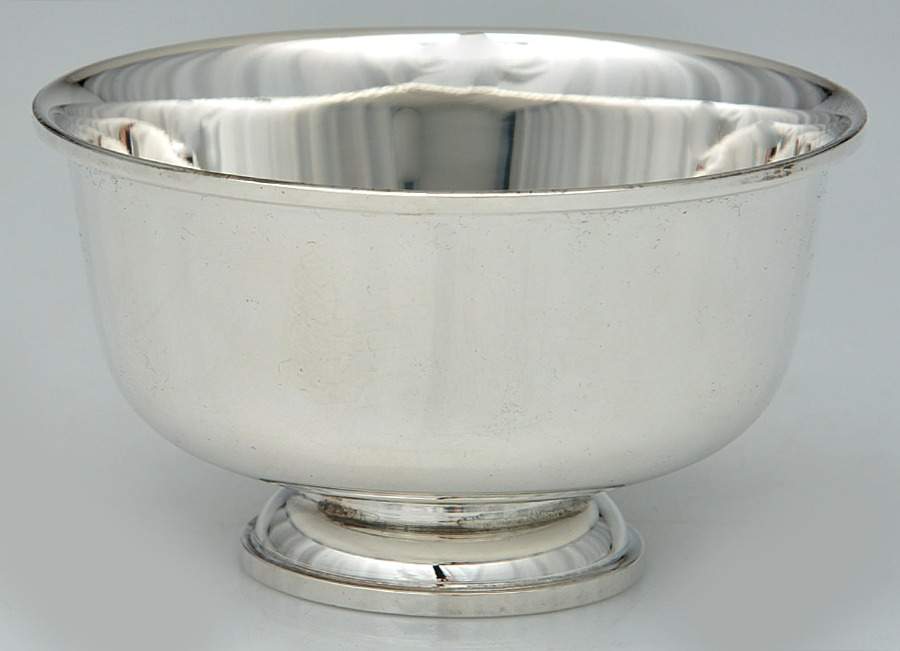 Paul Revere Reproduction (Sterling, Hollowware) 4" Paul Revere Bowl by Fisher Silversmiths-1