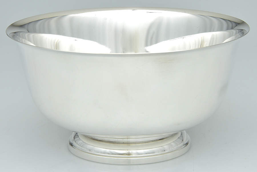 Paul Revere Reproduction (Sterling, Hollowware) 9" Paul Revere Bowl by Fisher Silversmiths-1