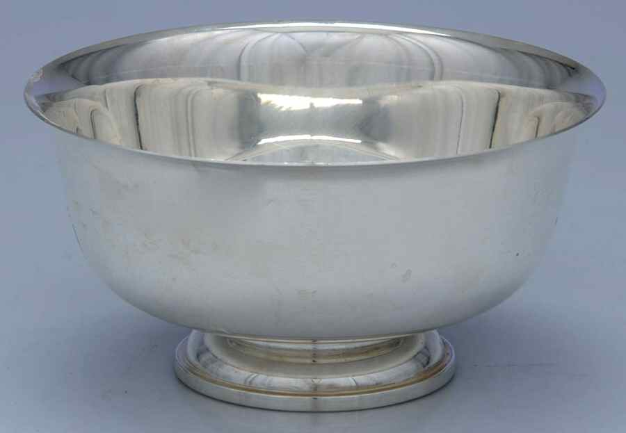 Paul Revere Reproduction (Sterling, Hollowware) 5" Paul Revere Bowl by Fisher Silversmiths-1