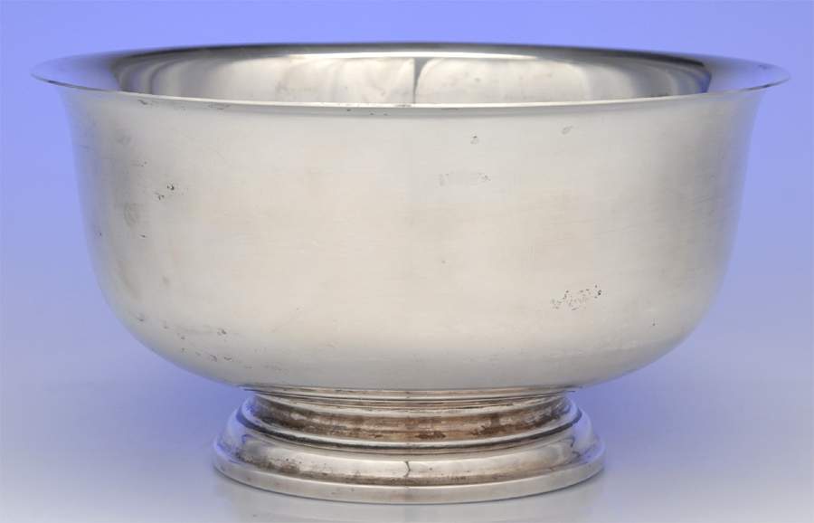 Paul Revere Reproduction (Sterling, Hollowware) 10" Paul Revere Bowl by Fisher Silversmiths-1