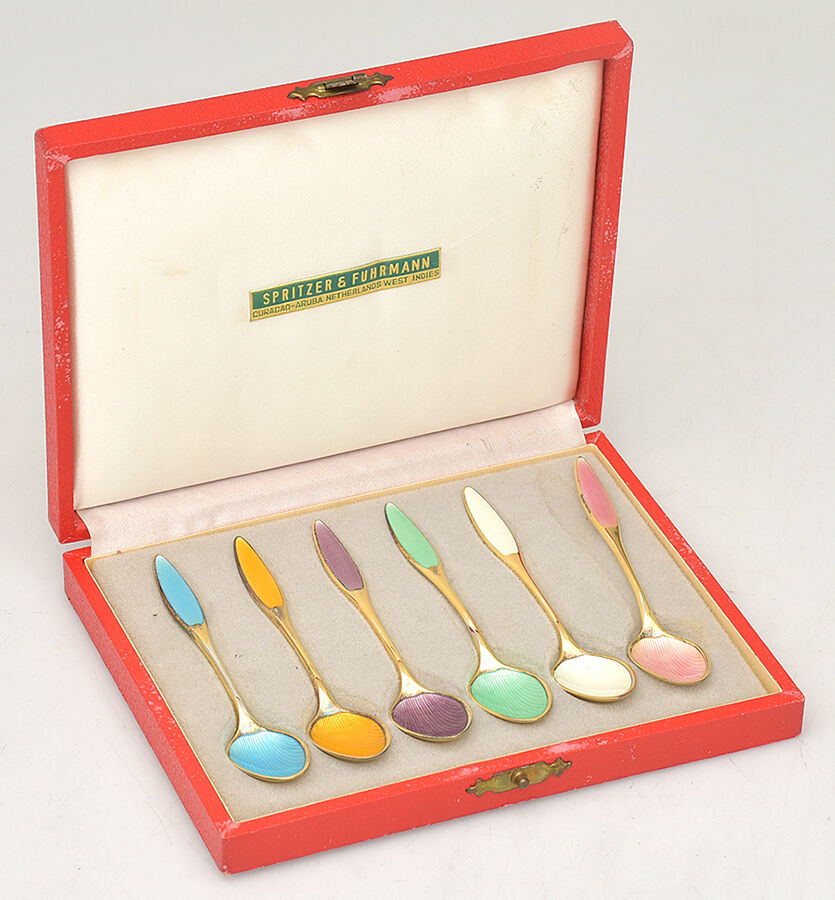 FRG18 (Sterling) Demitasse Spoon - Set of 6 Motifs by Frigast-1
