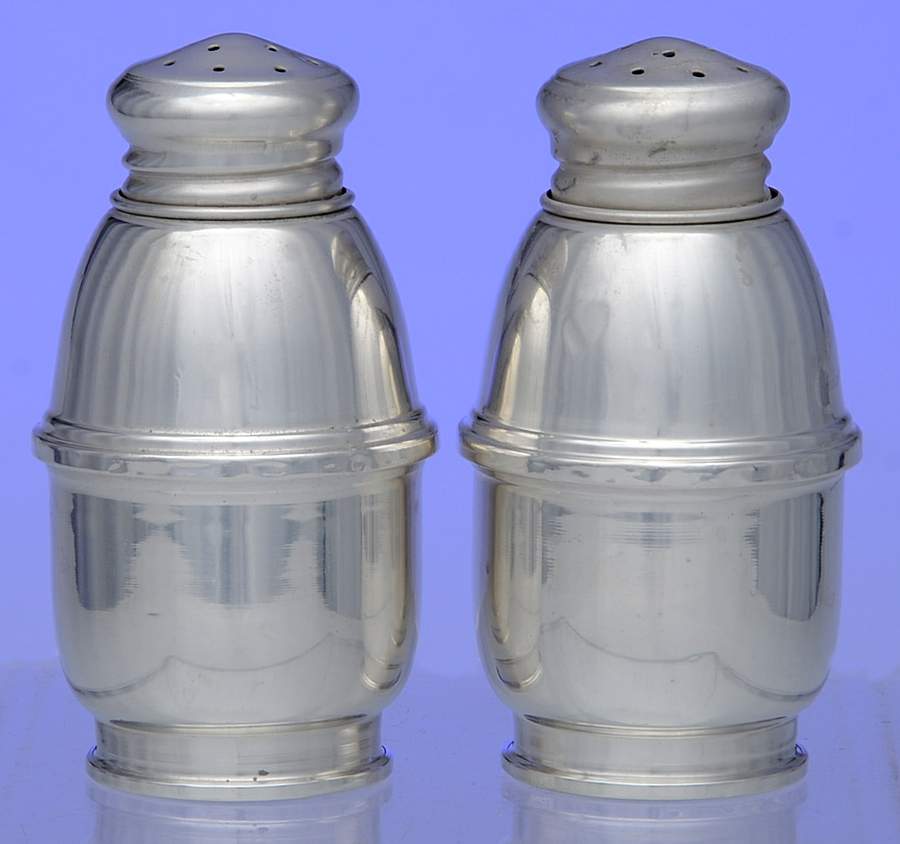 85 (Sterling, Hollowware) Weighted Salt and Pepper Set by Frank Whiting-1