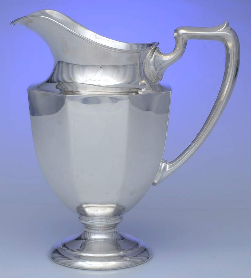 K218 (Silverplate, Hollowware) Silverplate Water Pitcher by Fisher Silversmiths-1
