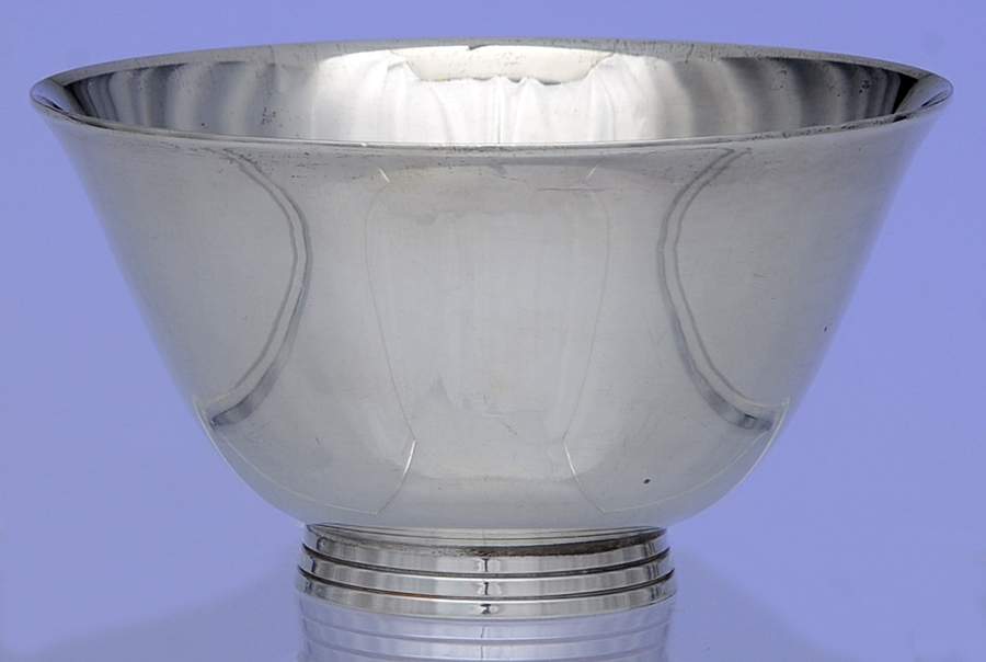 Contemporary (Silverplate, Hollowware) Silverplate Open Sugar Bowl by Fisher Silversmiths-1