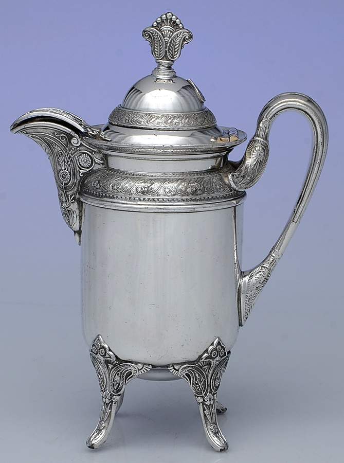 420 (Silverplate, Hollowware) Hot Milk Pitcher by Forbes-1