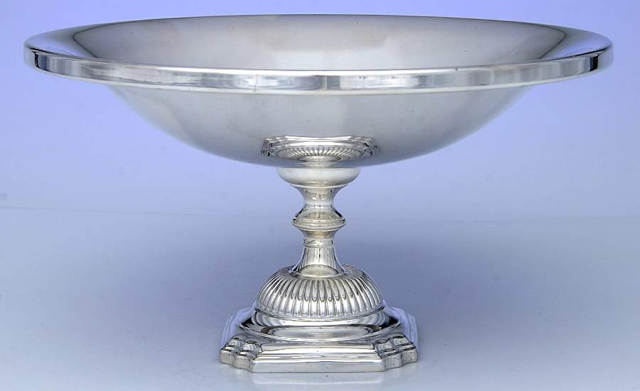 K286 (Silverplate, Hollowware) Round Silverplate Centerpiece by Fisher Silversmiths-1