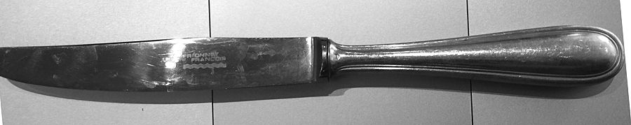 FRQ16 (Silverplate) Modern Hollow Knife by Frionnet Francois & Co-1