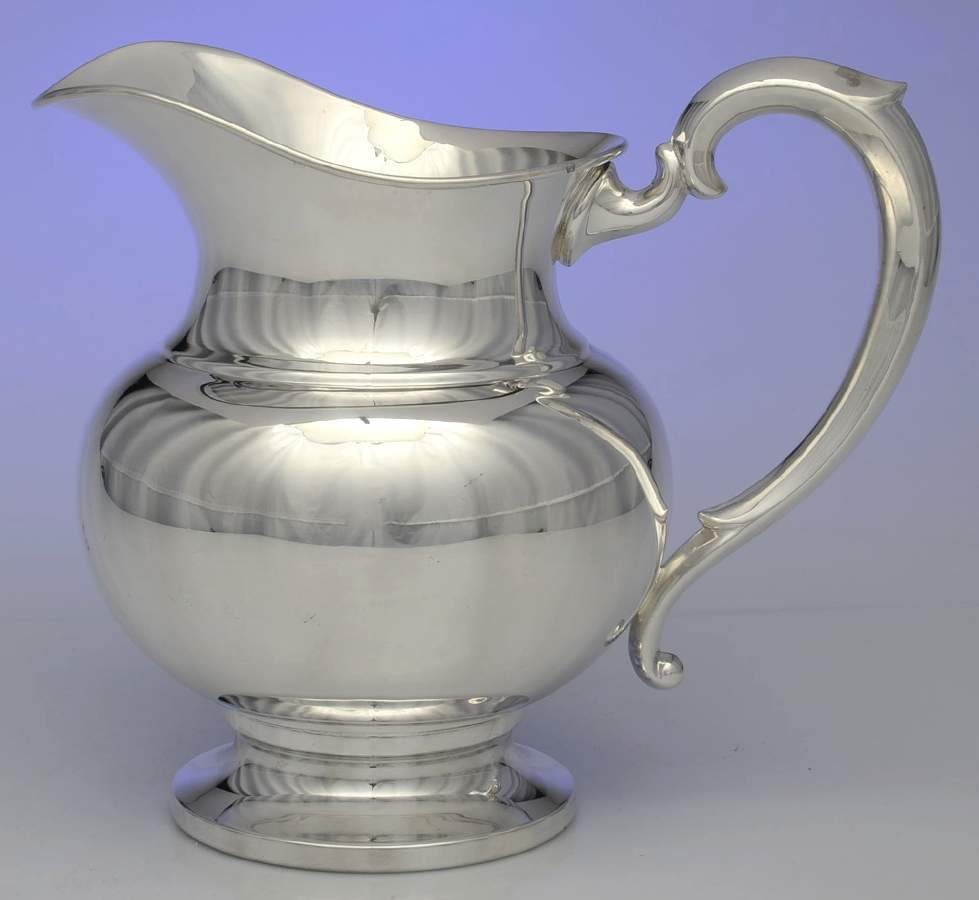 K232 (Silverplate, Hollowware) Silverplate Water Pitcher by Fisher Silversmiths-1