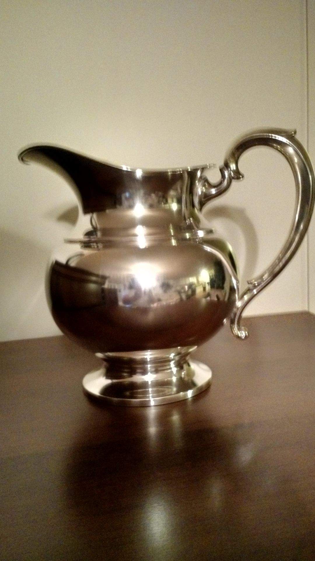 2012 (Sterling, Hollowware) Sterling Water Pitcher by Fisher Silversmiths-1