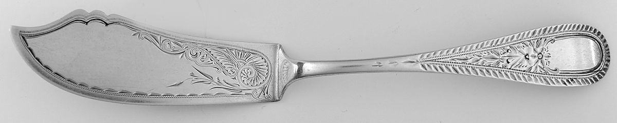 FHN10 (Coin) Flat Handle Bright Cut Master Butter by Farrington & Hunnewell-1