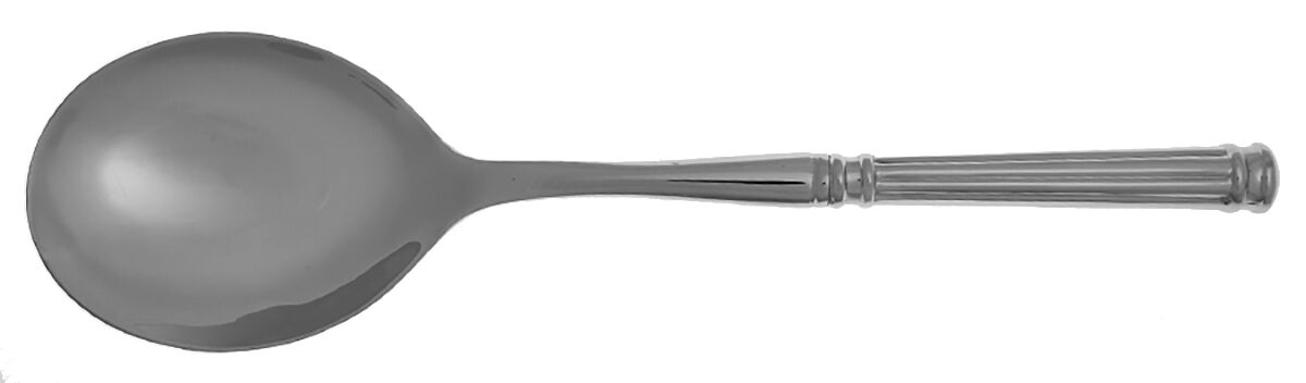 Nyssa (Stainless) Casserole Spoon with Smooth Stainless Bowl HC by Fortessa-1