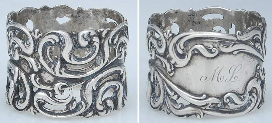 428 (Sterling, Hollowware) Napkin Ring by Frank Whiting-1