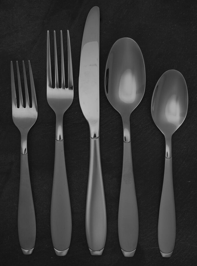 Eucalyptus (Stainless) 5 Piece Place Setting by Food Network-1