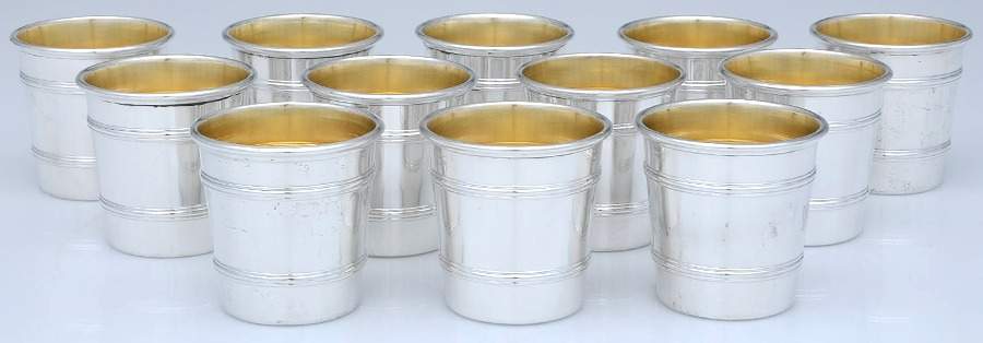 Early American (Sterling, Hollowware) (Set of 12) Cocktail Cup by Frank Whiting-1