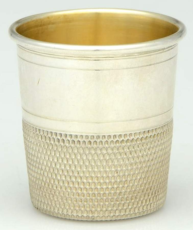 2  (Sterling, Hollowware) Shot Glass by Fisher Silversmiths-1