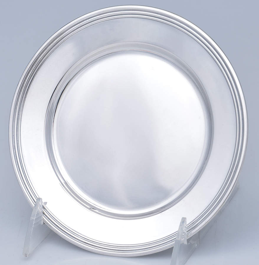 Sterling Hollowware Bread Plate by F S Gilbert-1
