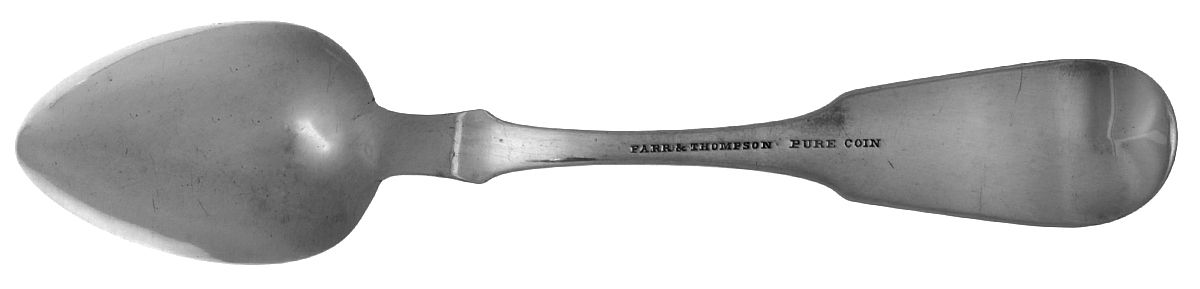 Coin Silver Flatware Teaspoon by John C Farr & C E Thompson-2