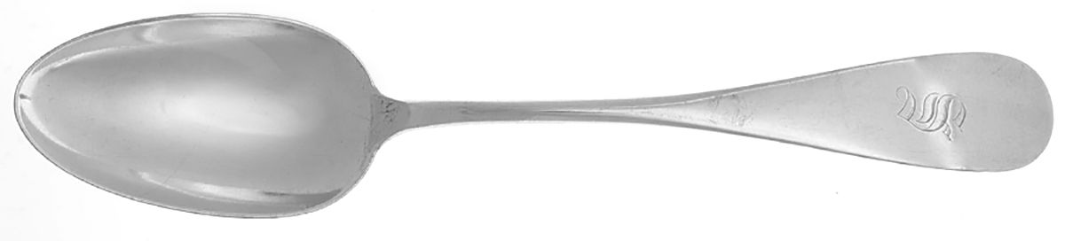 Coin Silver Flatware Tablespoon (Serving Spoon) by Farrington & Hunnewell-1